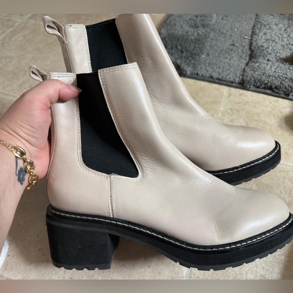 Madewell White Boots - Size 11